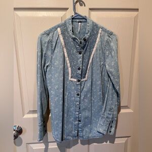 Free people small denim shirt